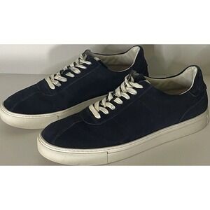 Greats Brooklyn Sneakers Mens 12 Suede Navy Made in Italy Low Top Shoes